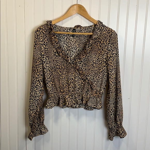 H&M Tops - H&M Divided Leopard print blouse